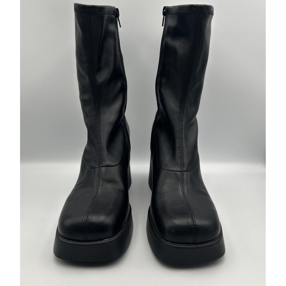 Katrina KATRINAA/KTRN9181 Black Platform Ankle Boots Block Heel Square Toe 10M